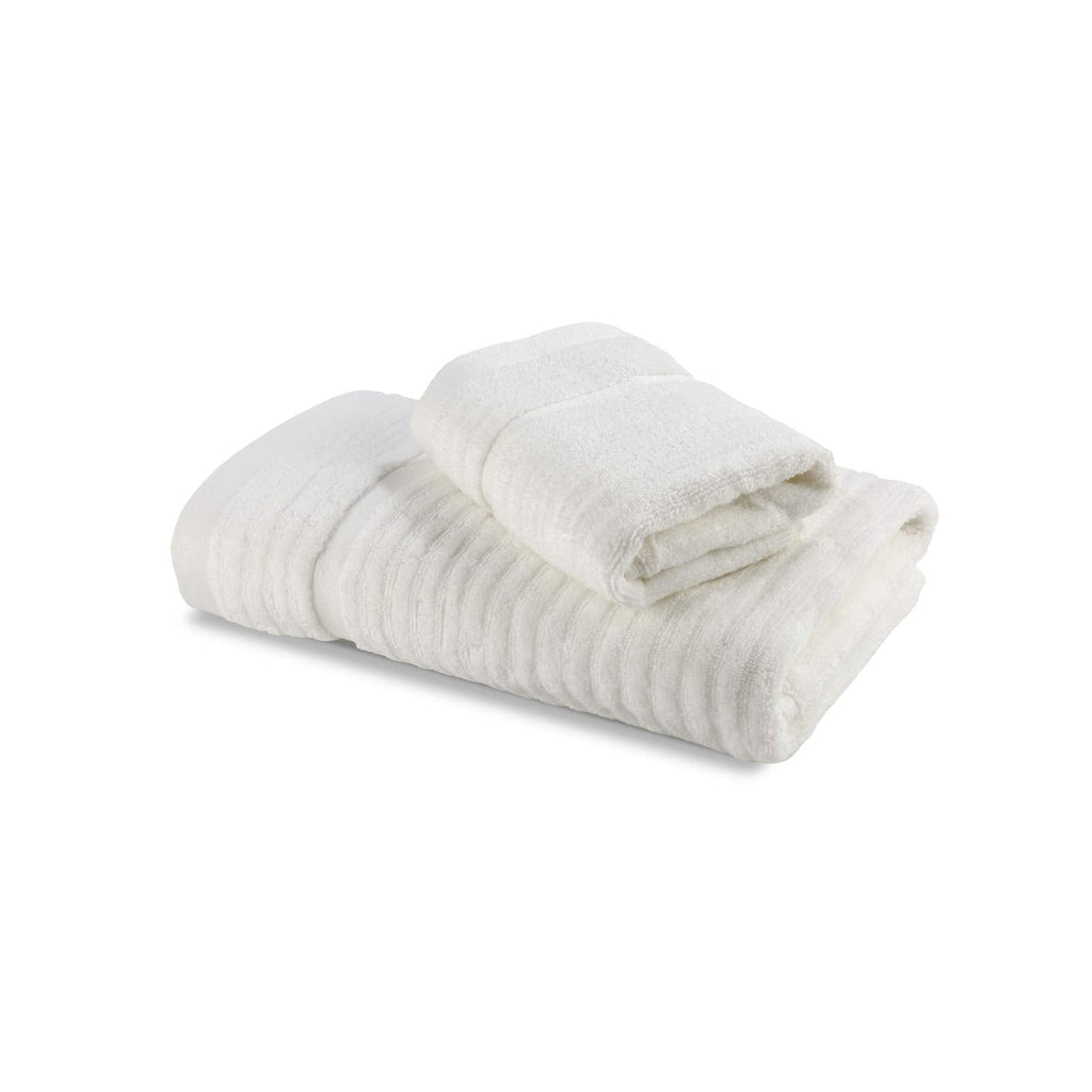 Caleffi Stripe Guest Towel, Cotton, Cream, Standard, 73856 - image 3