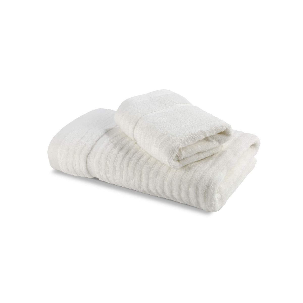 Caleffi Stripe Guest Towel, Cotton, Cream, Standard, 73856 - image 3