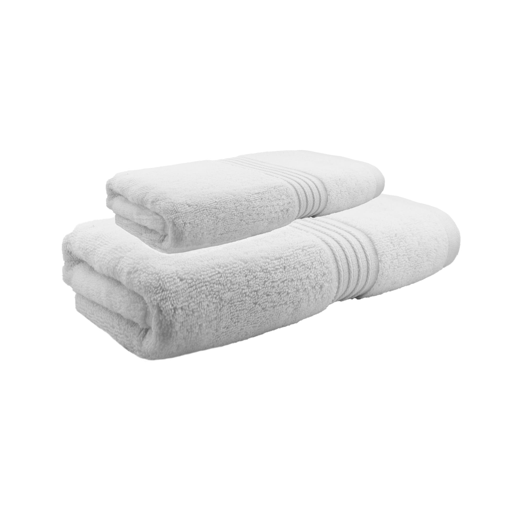 HYTOWEL Egyptian Cotton Bath & Hand Towel Set | 700 GSM | White
