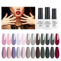 AIMEILI Gel Nail Polish Set - 12 Colors Soak Off UV LED Manicure Kit
