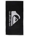 Quiksilver Salty Trims Men's Beach Towel – Black Cotton Velour