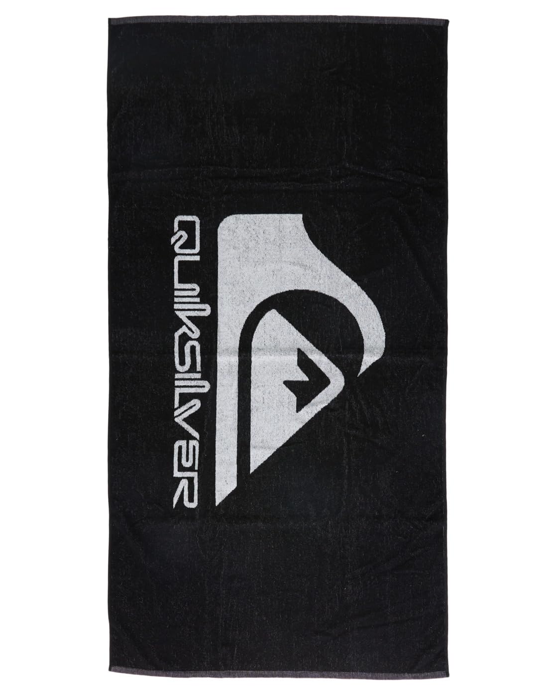 Quiksilver Salty Trims Men's Beach Towel – Black Cotton Velour
