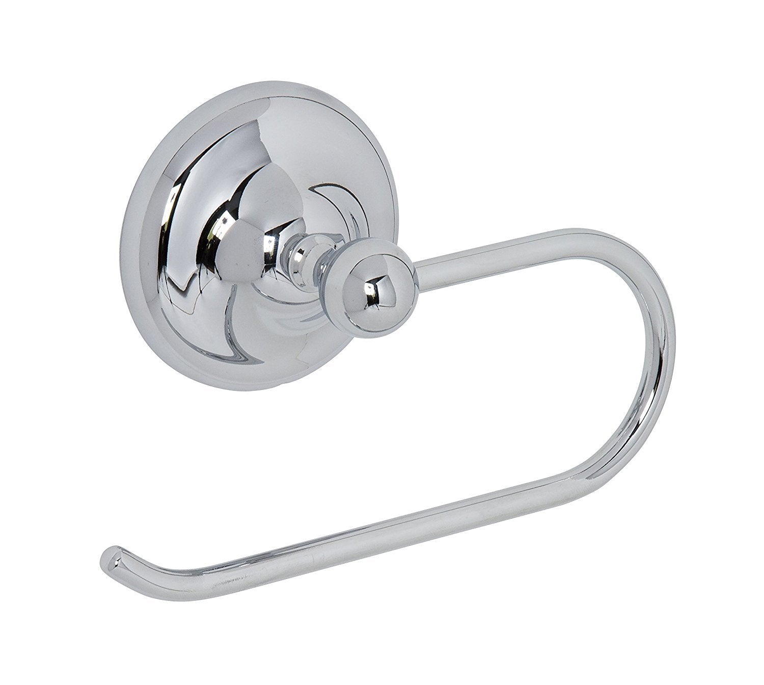 Croydex Grosvenor Solid Brass Toilet Roll Holder | Chrome Flexi-Fix