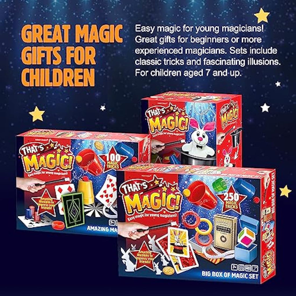 Magic Hat Set – 75 Easy Tricks with Plush Rabbit & Props