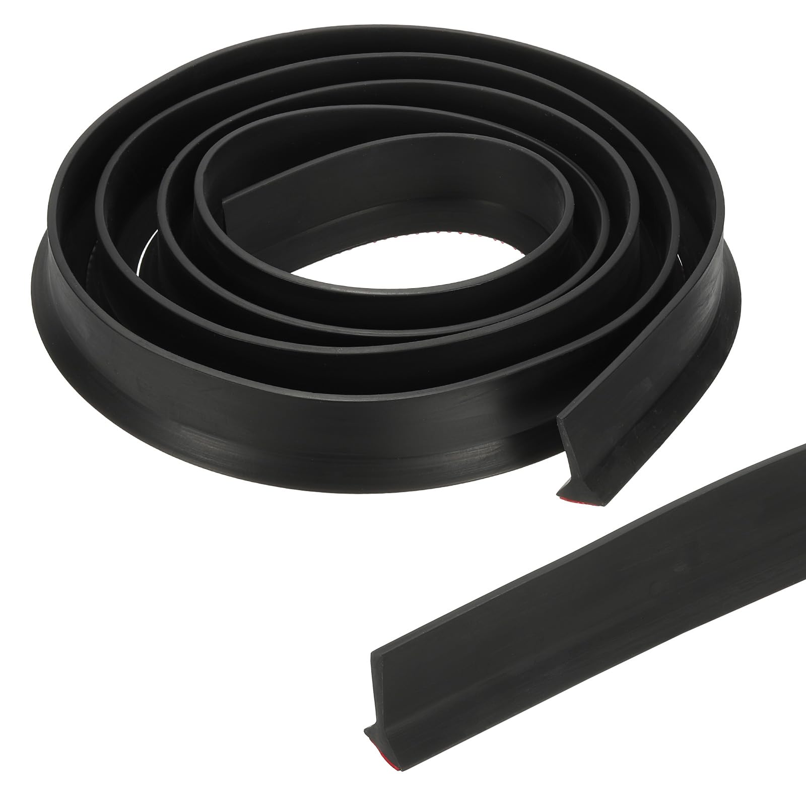 PATIKIL 118" Collapsible Shower Water Dam Guard | Black TPE Splash Guard