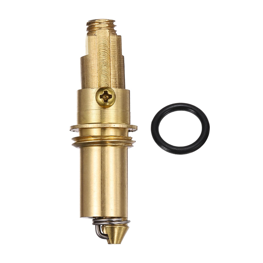 sourcing map Basin Sink Clicker, Replacement Sink Basin Clicker Brass Push Spring Plug for Home Bathroom Bathtub Sinks Drain Stopper - image 1