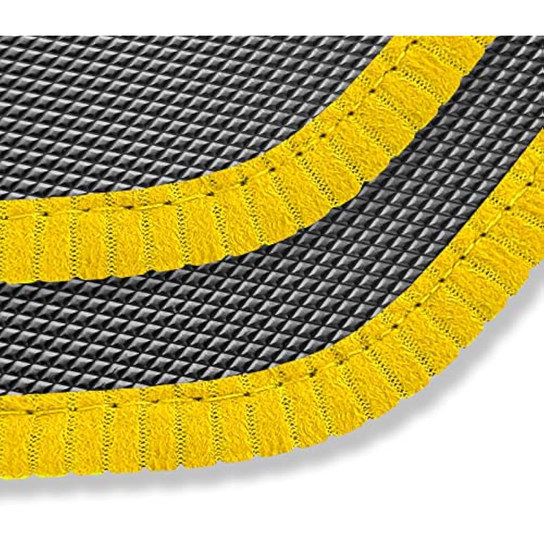 Ford Fiesta MK8 2017+ Luxury Diamond Rubber Car Mats – Yellow