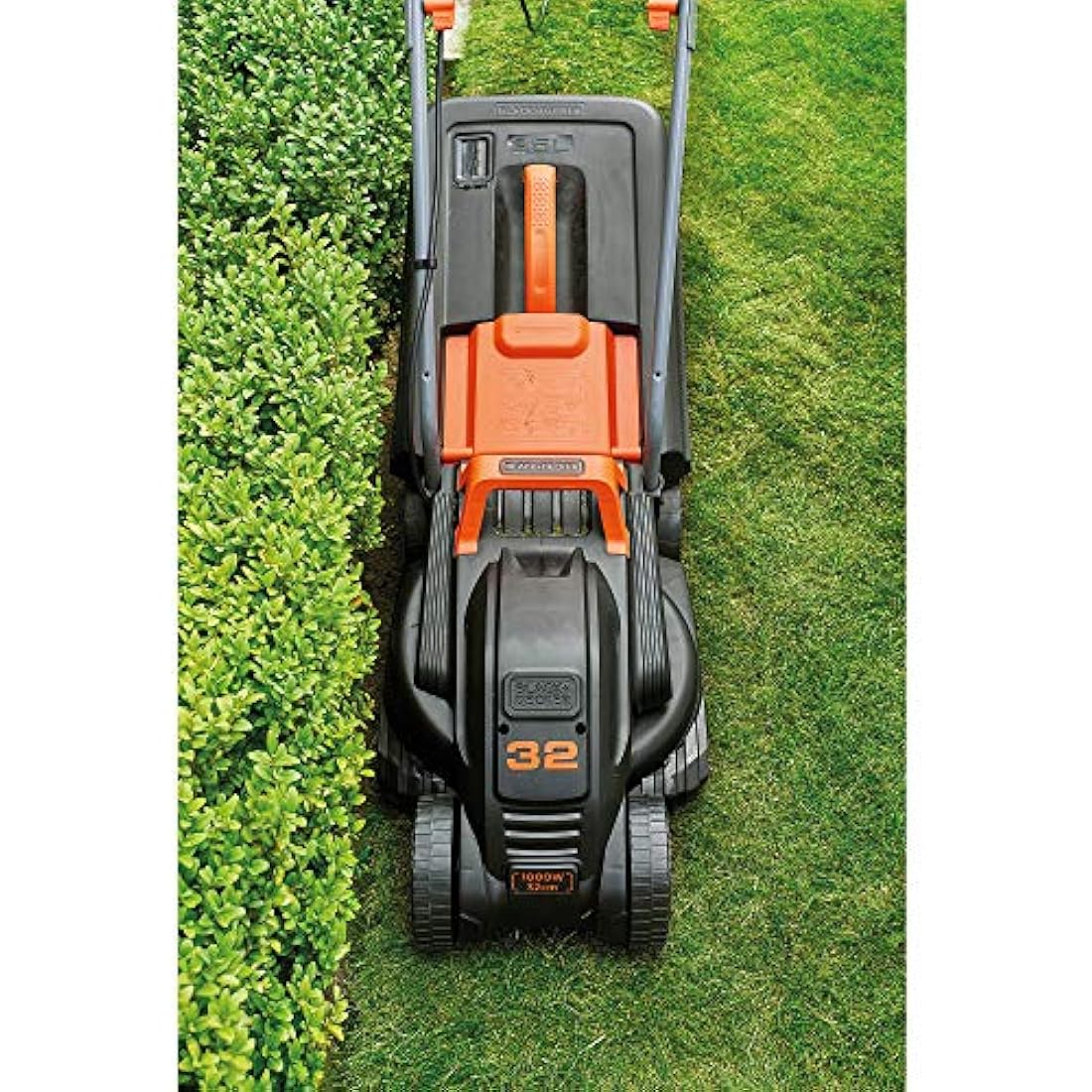 Black+Decker Electric Lawnmower & Trimmer Kit | 1000W | 32cm