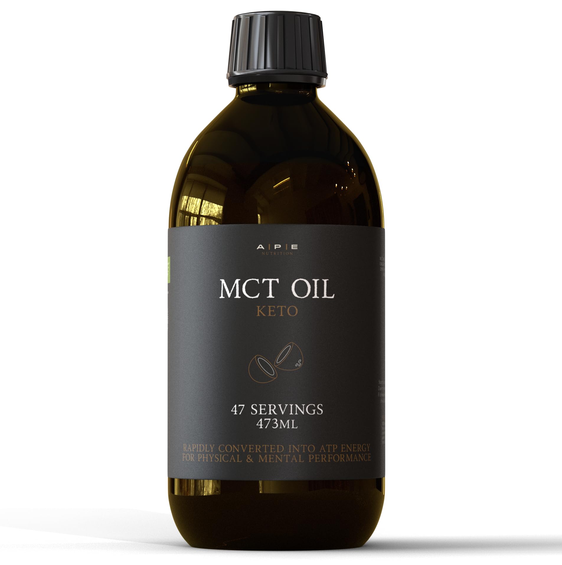 APE Nutrition C8 & C10 MCT Oil - 100% Pure Coconut Keto Supplement | 500ml