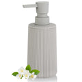 Beige Soap Dispenser – Refillable ABS Plastic for Kitchen