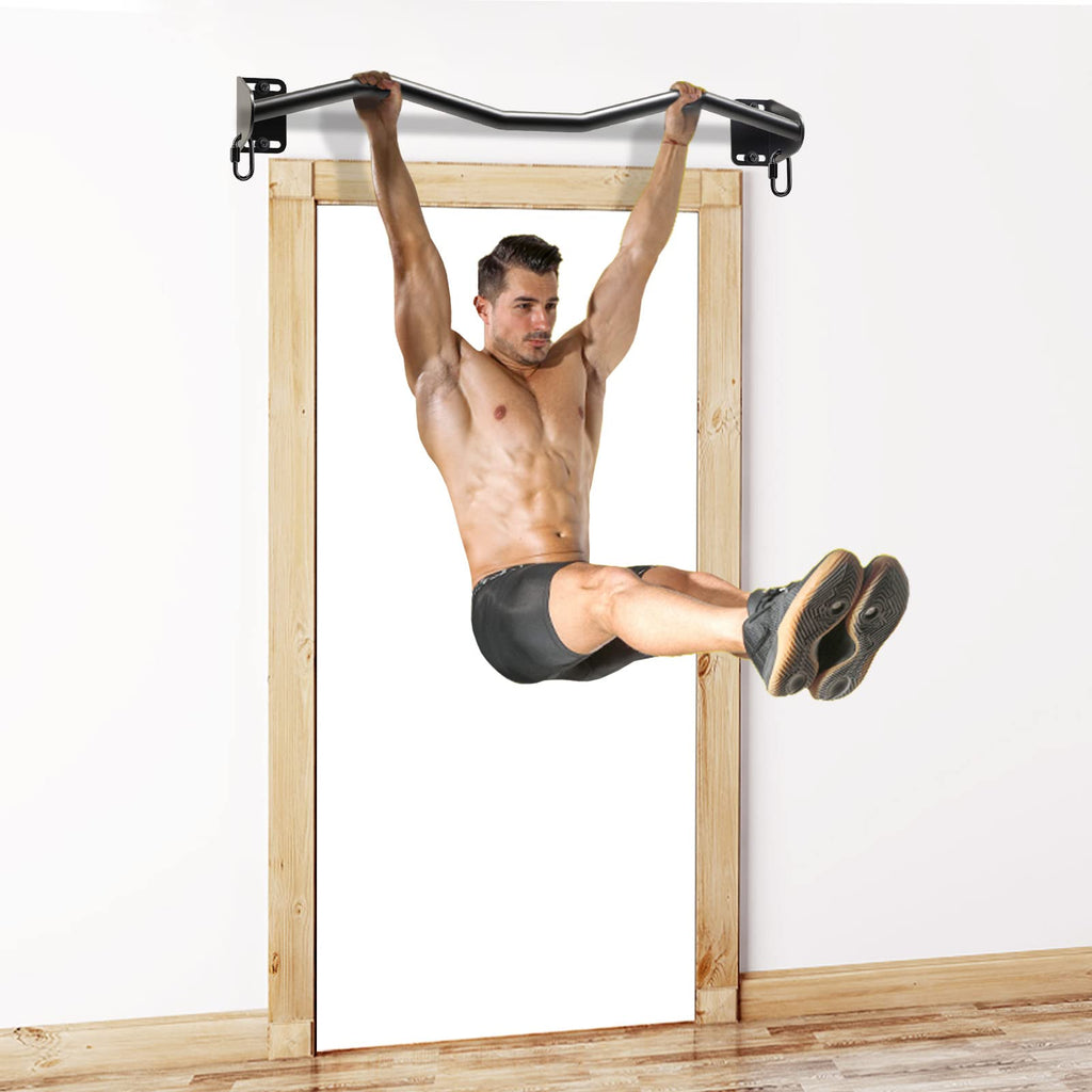 Kipika Wall Mounted Doorway Pull Up Bar – Heavy Duty Steel Chin Up Bar