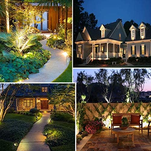 Bomcosy 92FT Mains Powered Garden Spotlights | IP65 Waterproof LED Lights