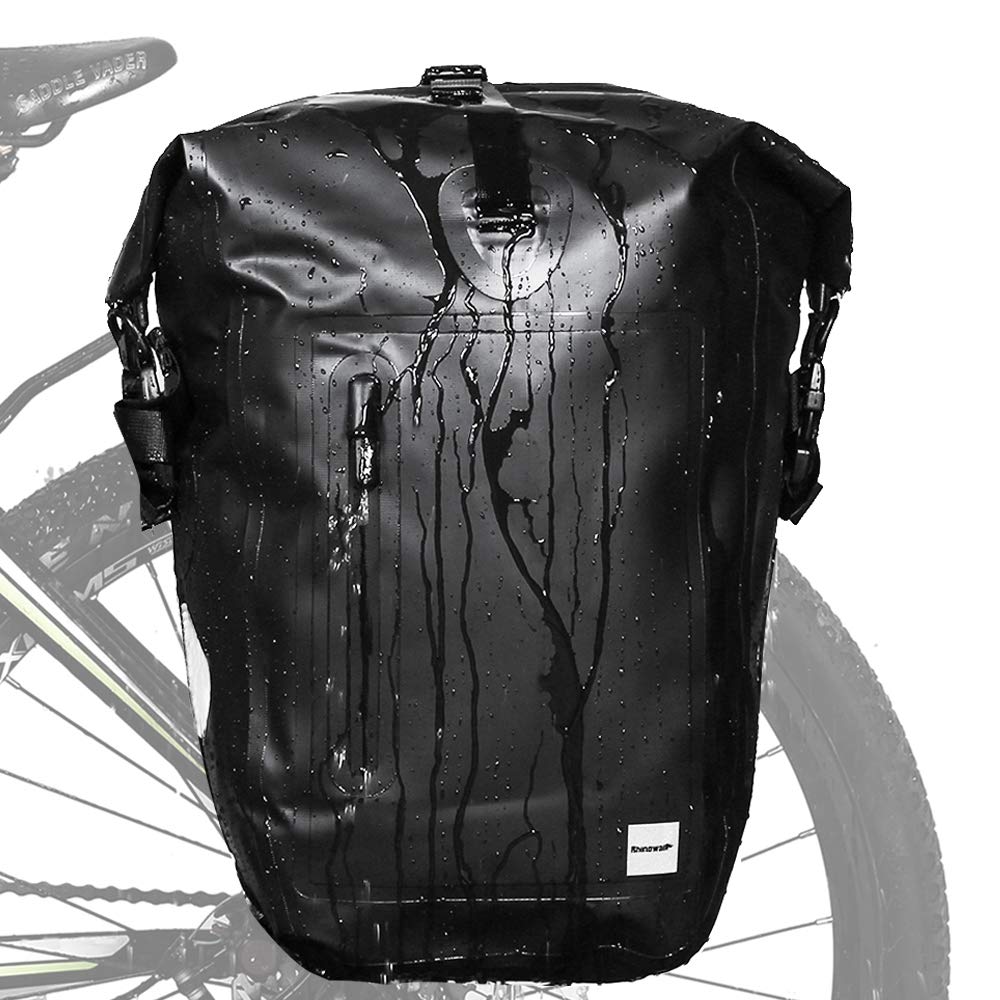 Rhinowalk 25L Waterproof Bike Pannier – Bicycle Rear Rack Cargo Bag
