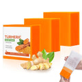 GCVSE Turmeric Soap Bar 3-Pack | Natural Brightening Face & Body Wash
