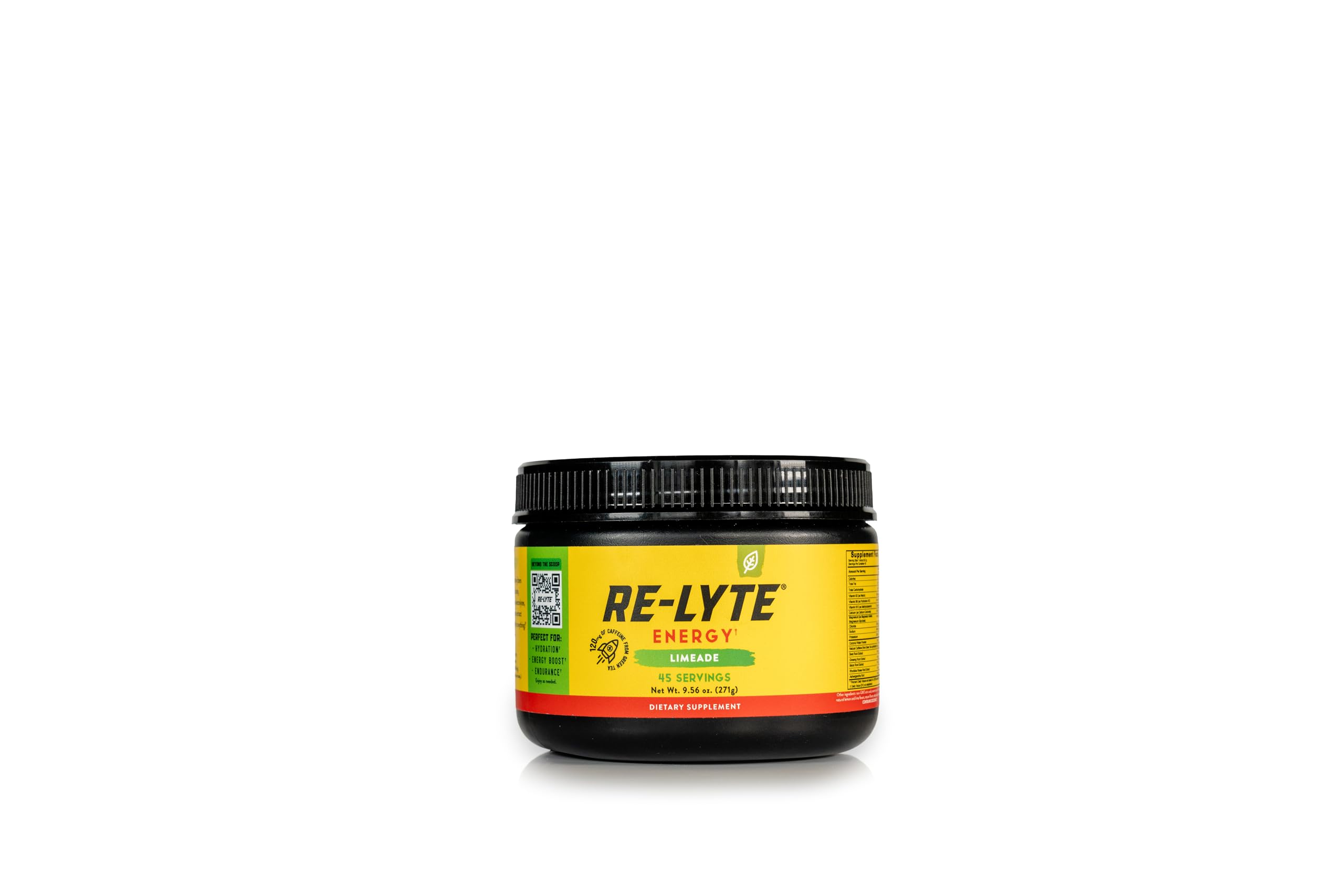 Redmond Re-Lyte Energy Electrolyte Mix – Limeade Clean Energy Drink, 8.9oz