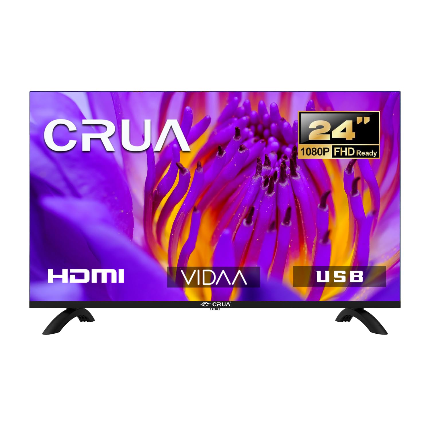 CRUA 24 Inch Smart TV – HD Ready VIDAA TV with Dolby Audio (2024)
