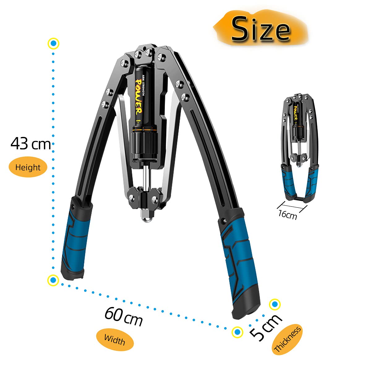 Hydraulic Power Twister – 20-200kg Adjustable Arm Exerciser