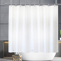 YISURE Short Shower Curtain Liner | White PEVA Waterproof Magnetic Bottom
