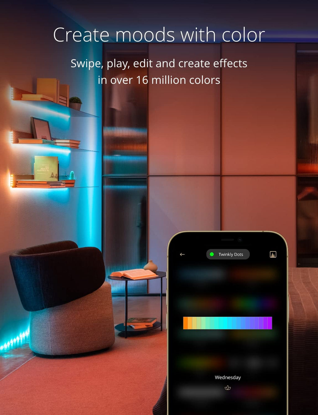 Twinkly Dots 10m Flexible RGB LED Strip | Smart App Control | 200 LED