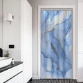 Xiaoterna Marble Shower Curtain – Waterproof White & Gold Polyester, 90x180cm