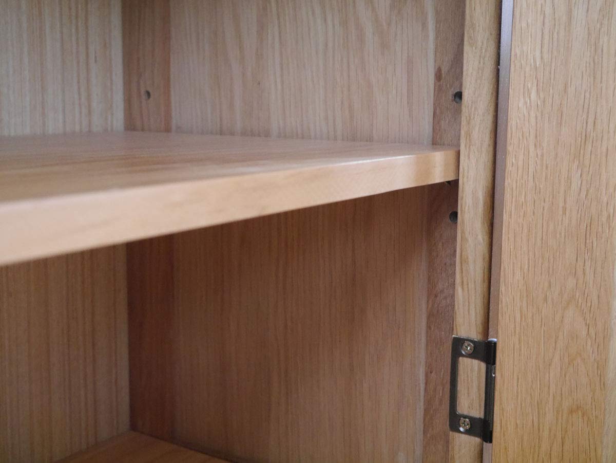 Aurotrice OAK Small Sideboard 75cm 2 Doors 2 Drawer Drawer Chest Mini Dining Sideboard Storage - image 4