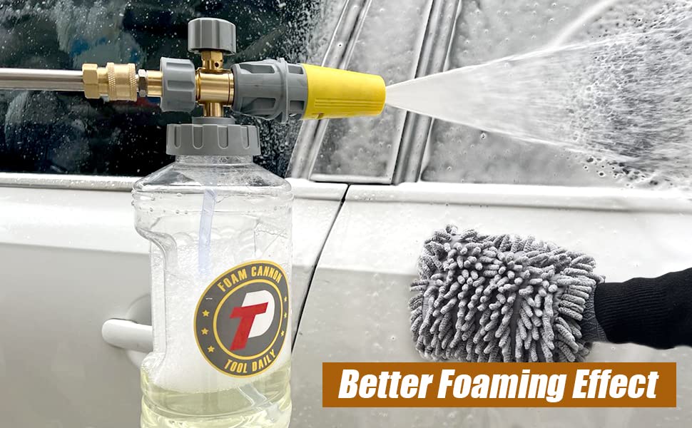 Tool Daily Foam Cannon | 1.5L Snow Foam Blaster with M22 & 1/4 Inch Connect