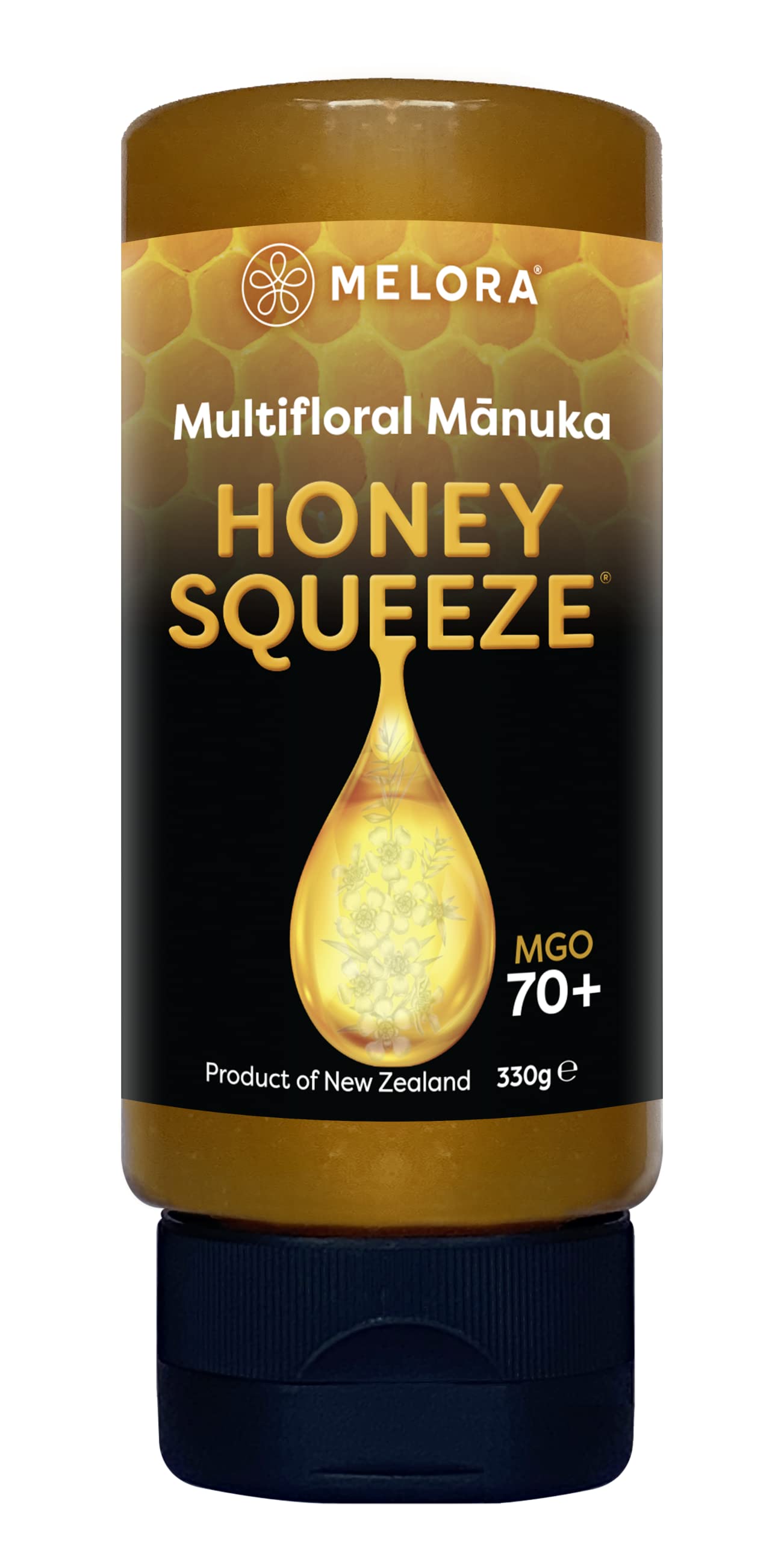 Melora Pure Mānuka Honey - Certified Raw Superfood Squeeze Bottle