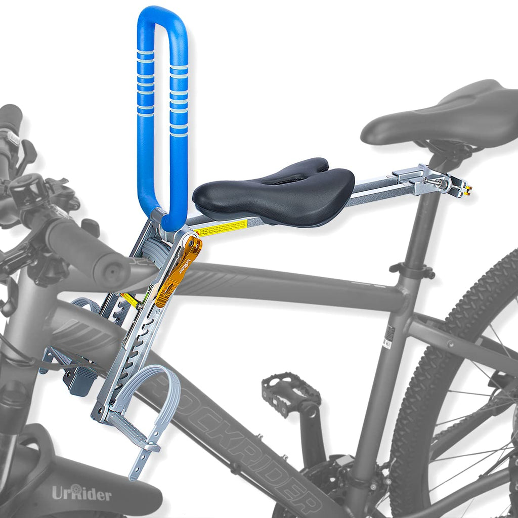 UrRider Front Mount Child Bike Seat – Portable Aluminum Seat for Ages 2-6