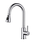 FORIOUS Kitchen Mixer Tap | High Arc Pull Down Sink Faucet - Polished Chrome