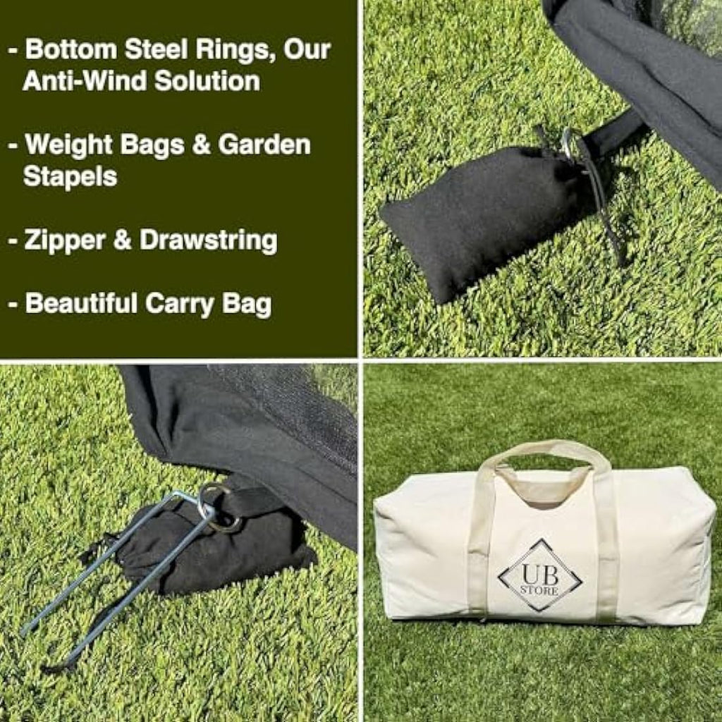9.2 FT Umbrella Mosquito Net – Heavy Duty Patio Bug Screen