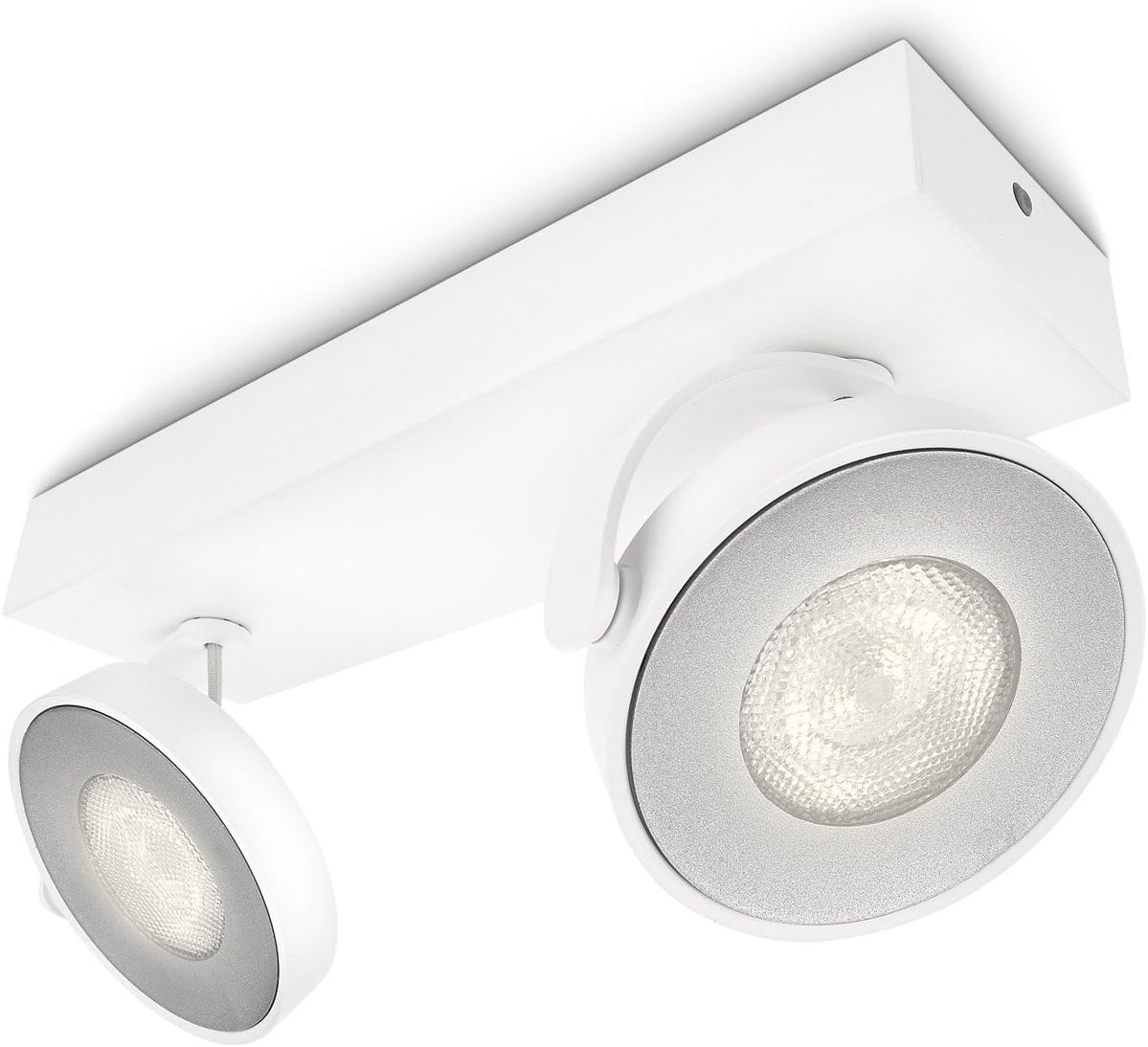 Philips MyLiving Clockwork 2-Bulb LED Spotlight Bar | White Finish