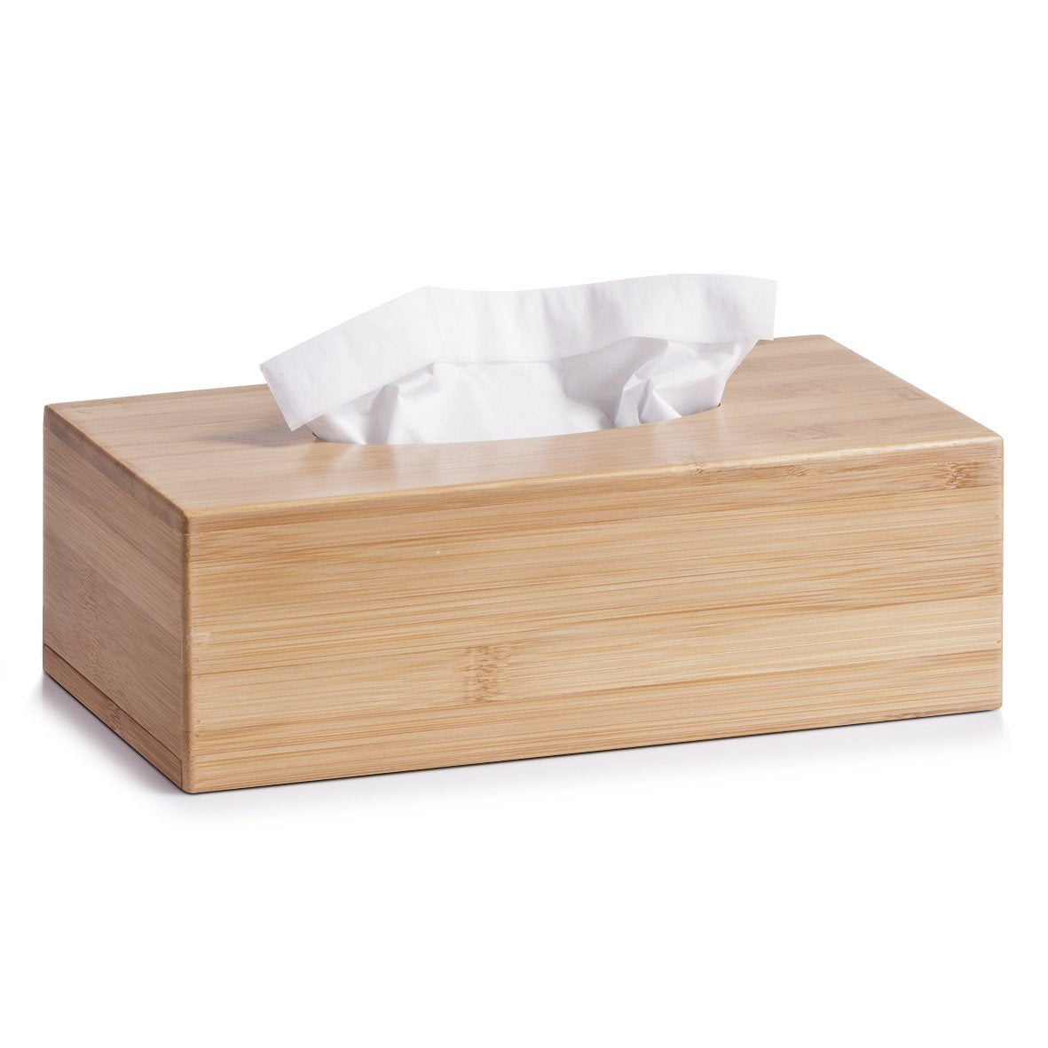 Zeller Bamboo Tissue Box – Eco-Friendly Wooden Holder, 27.5cm