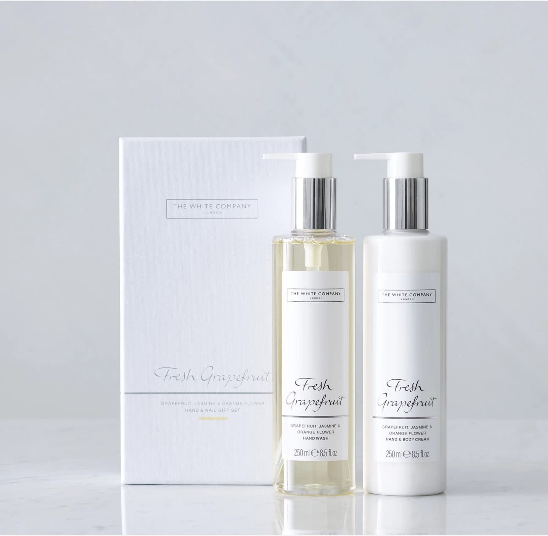 The White Company Grapefruit & Jasmine Hand & Nail Lotion Gift Set