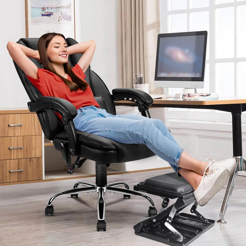 Foot Rest Under Desk Infinite Adjustable, for Office Home Gaming, Foldable