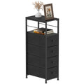 Slim 4-Drawer Fabric Dresser – Narrow Storage Organizer