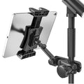 Jubor Tablet Mic Stand Mount – 360° Swivel Holder for iPad & Phones