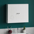 Bath Vida Double Door Wall Mounted Bathroom Cabinet | White MDF Wood
