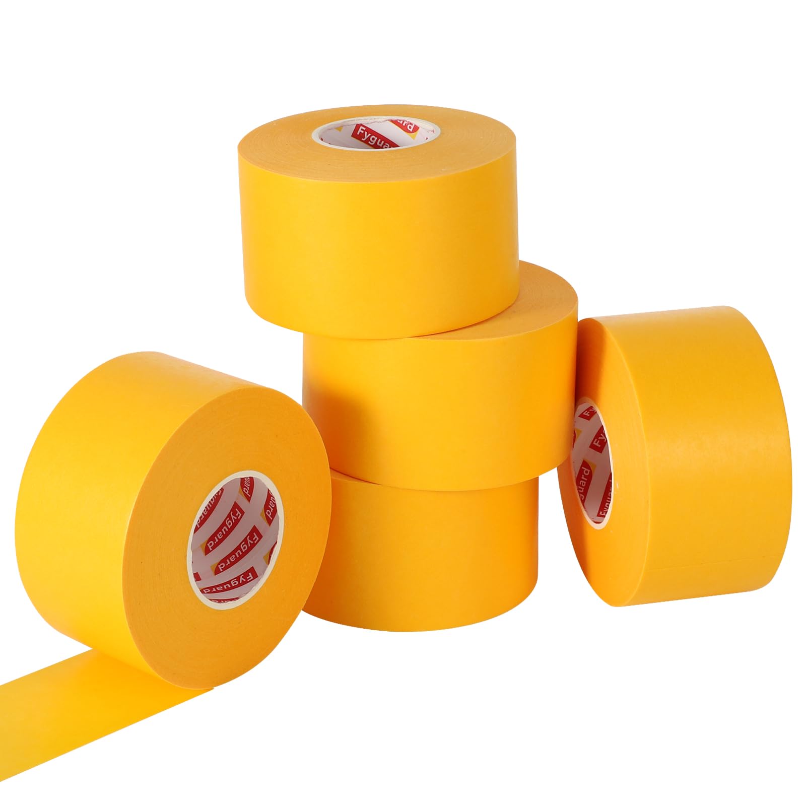 Fyguard Orange Painters Tape – 5 Rolls 48mm x 50m Heat Resistant
