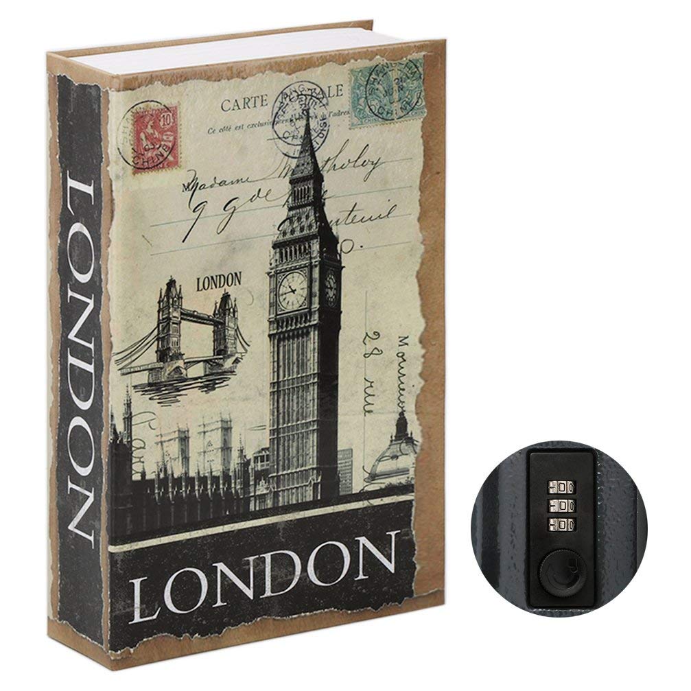 Parrency Diversion Book Safe with Combination Lock - London Style