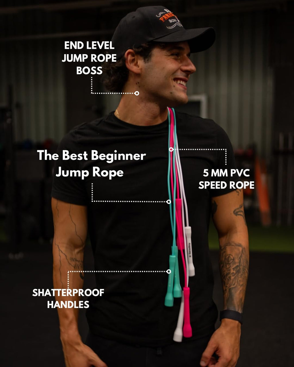 SwissSkip Speed Jump Rope – 5mm PVC Adjustable Fitness Rope, Pink