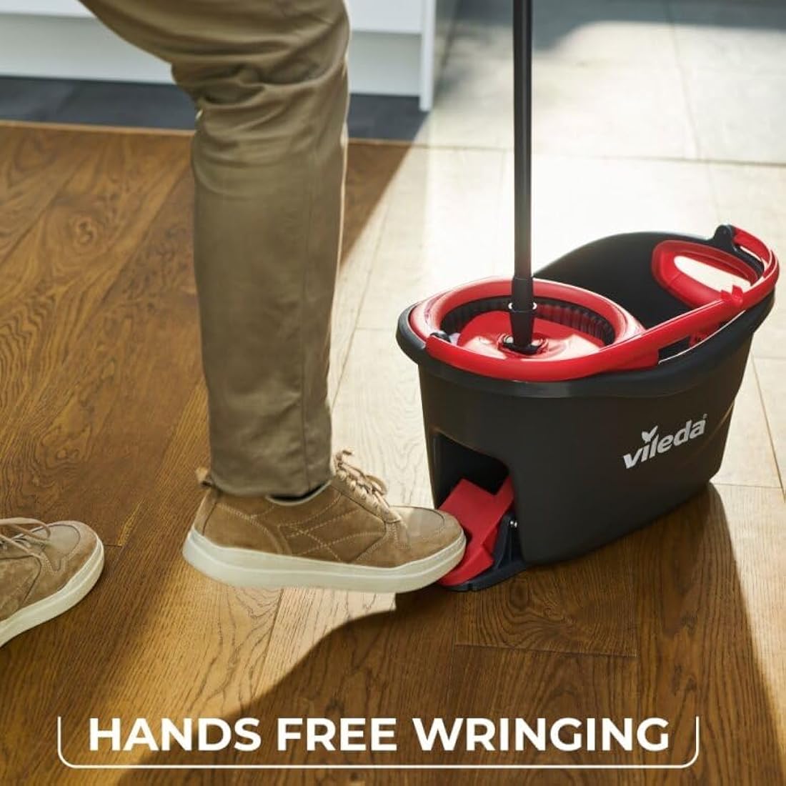 Vileda Turbo Microfibre Spin Mop and Bucket Set | Telescopic Handle