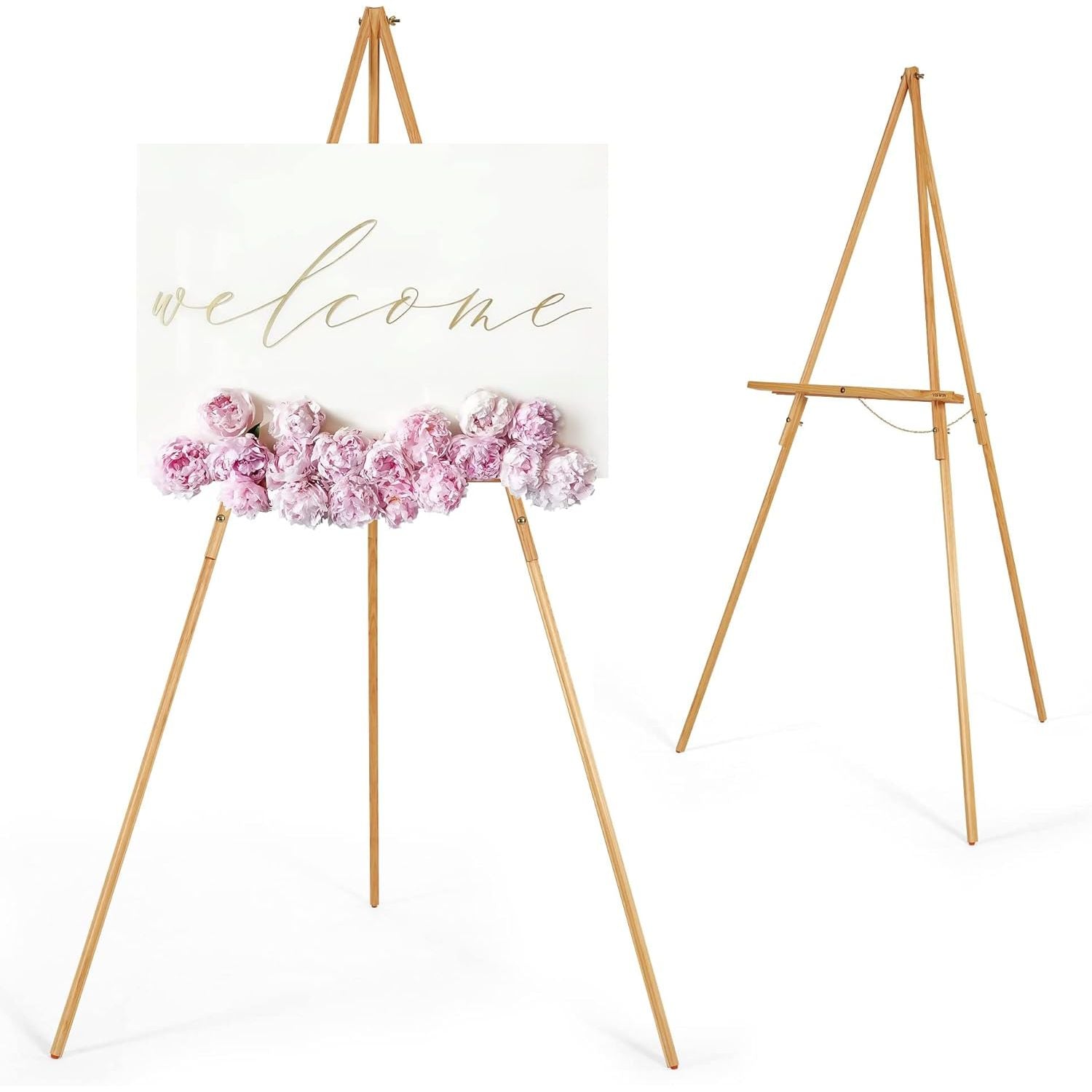 VISWIN 160cm Wooden Tripod Easel Stand for Wedding Signs & Painting