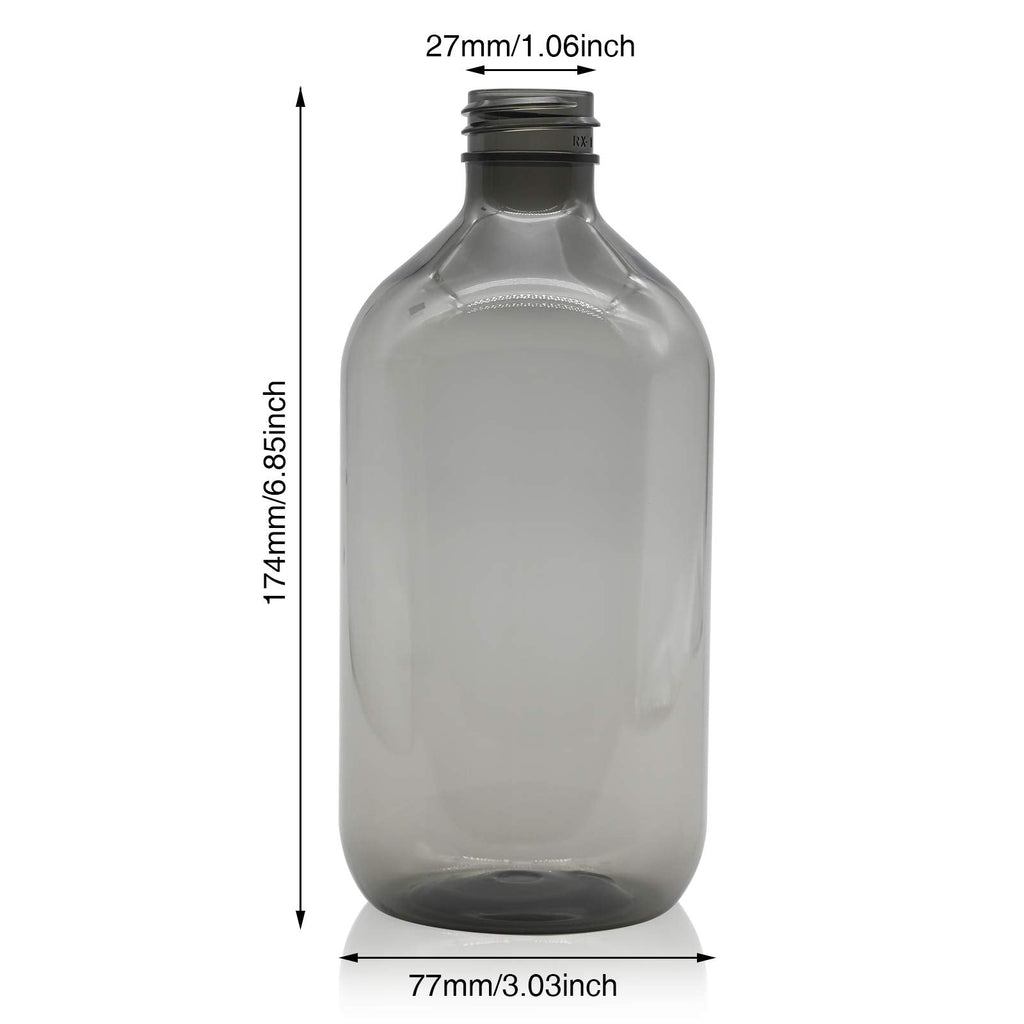 2 Pcs Empty Press Pump Bottles, 500ML/17oz Refillable Bottle for Cooking Sauces, Plastic Liquid Soap Dispenser Refillable Container for Essential