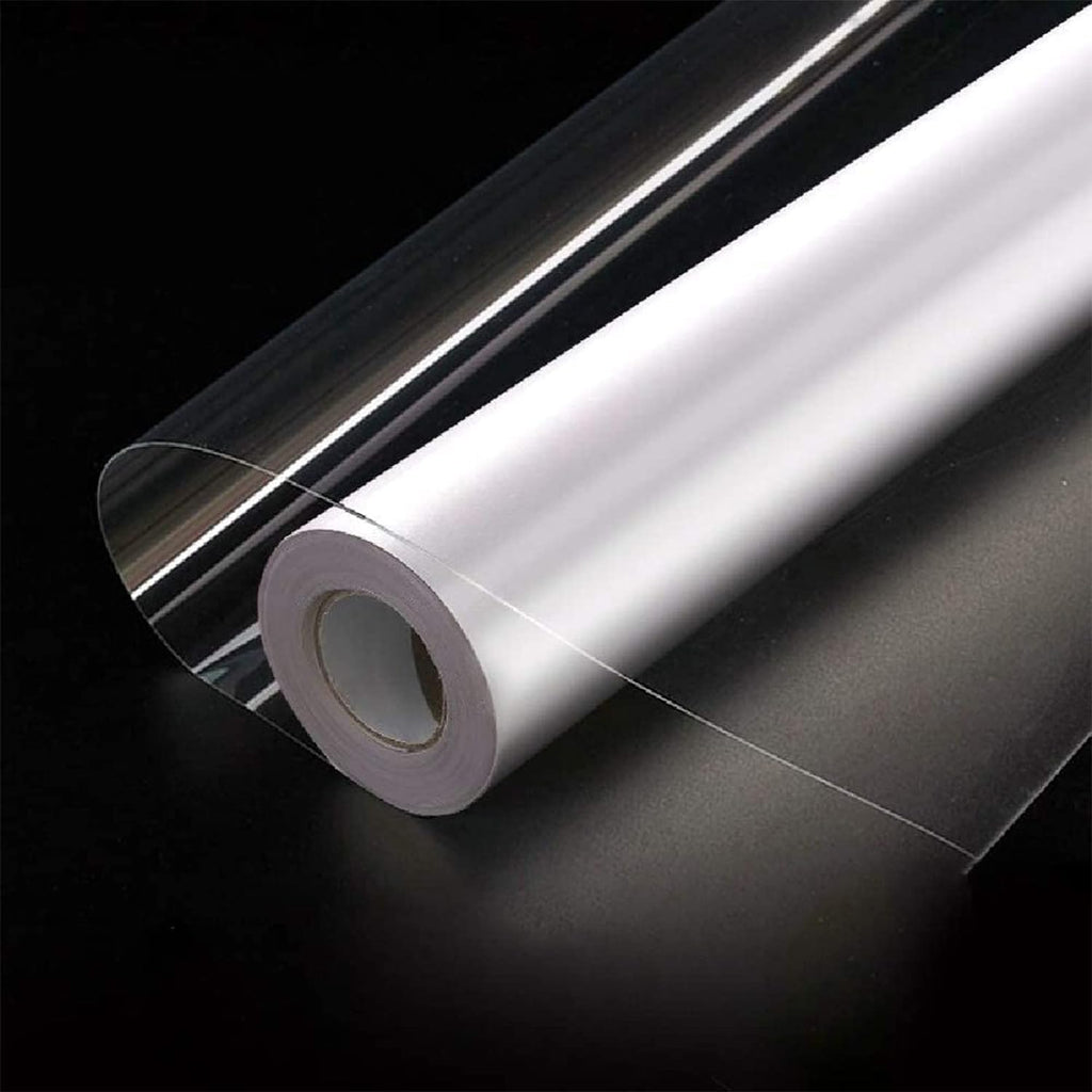 Hode Clear Sticky Back Plastic Roll – 40cm x 10m Waterproof Vinyl Film
