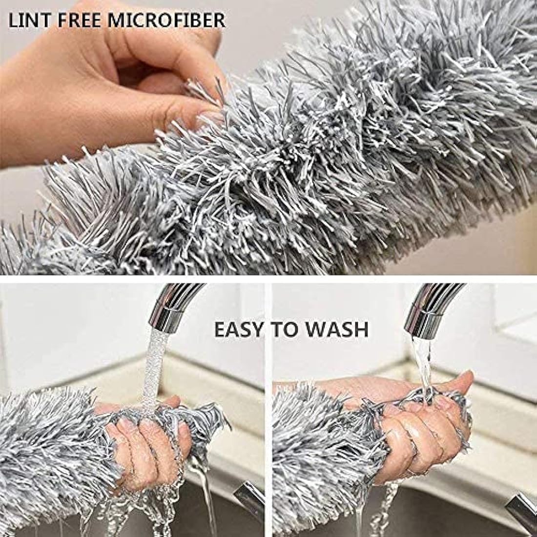 Microfiber Feather Duster – 100" Extendable Telescopic Pole