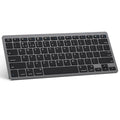 OMOTON Bluetooth Wireless Keyboard for iPad & iPhone, UK Layout, Space Grey
