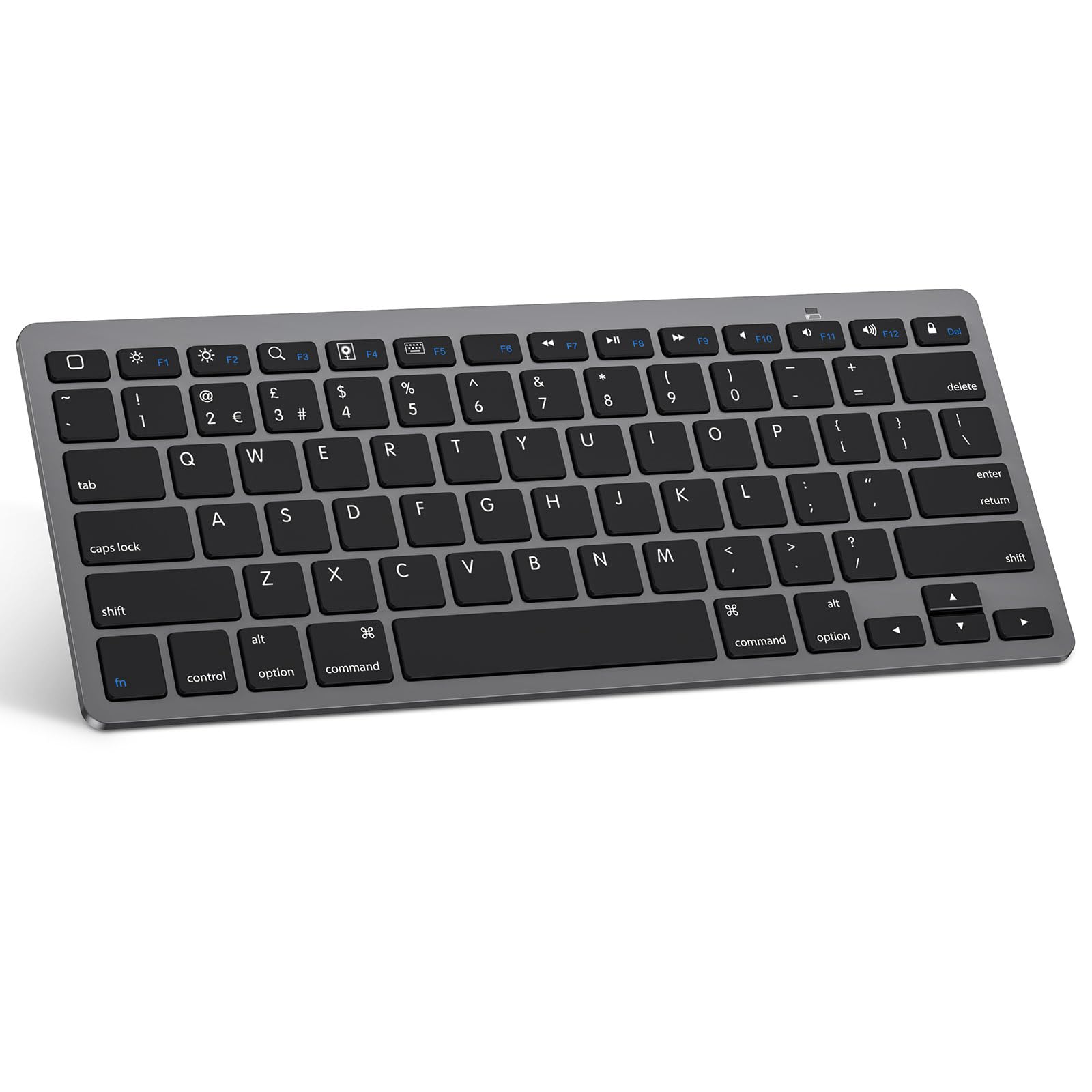 OMOTON Bluetooth Wireless Keyboard for iPad & iPhone, UK Layout, Space Grey