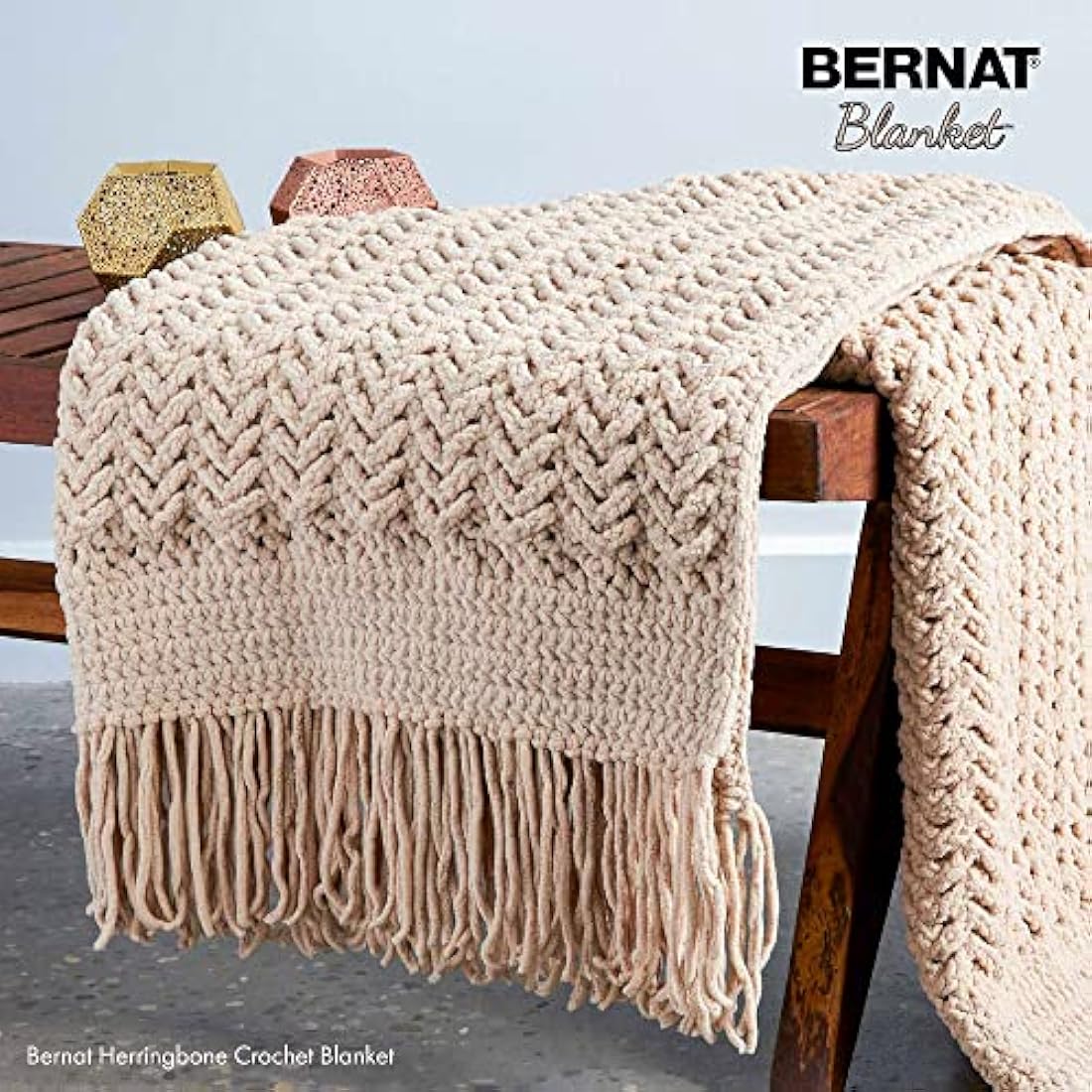 Bernat Blanket Beach Foam Chenille Yarn – 2 Pack Super Bulky Polyester