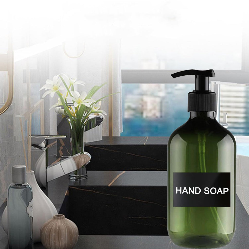 2 Package Shampoo Bottles With Pump, 500ml Brown Plastic shampoo bottles with pump - image 5