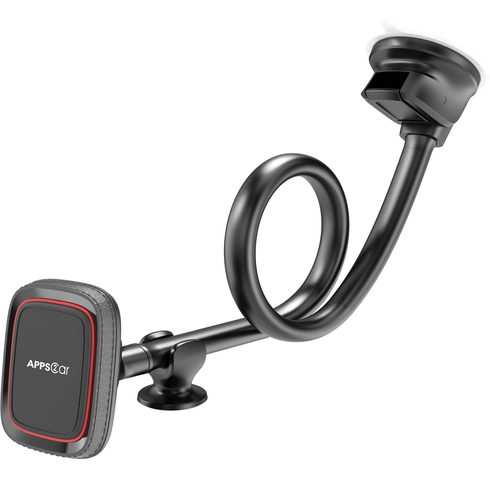 APPS2Car Magnetic Phone Car Mount | Gooseneck Suction Cup Holder